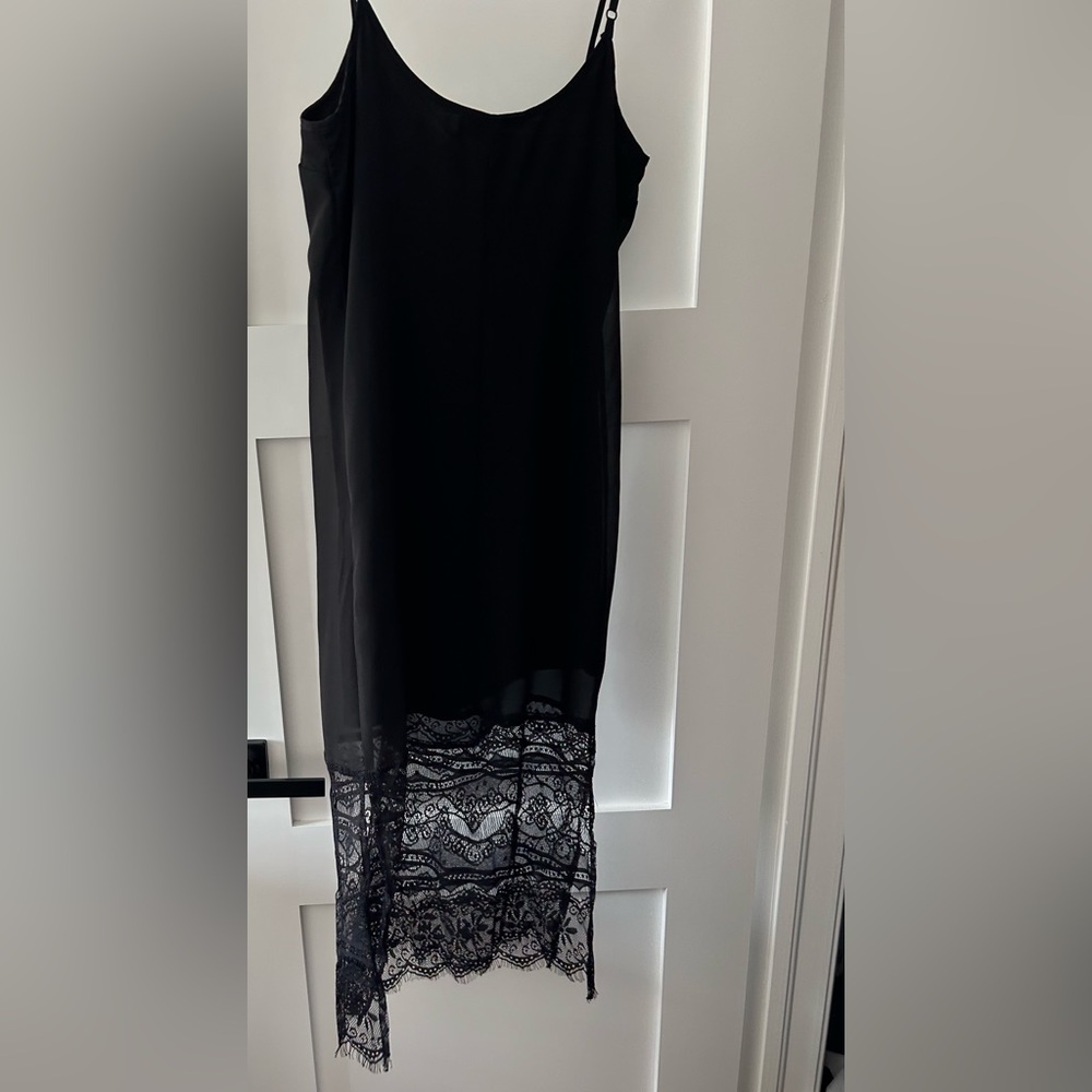 Black dress with lace